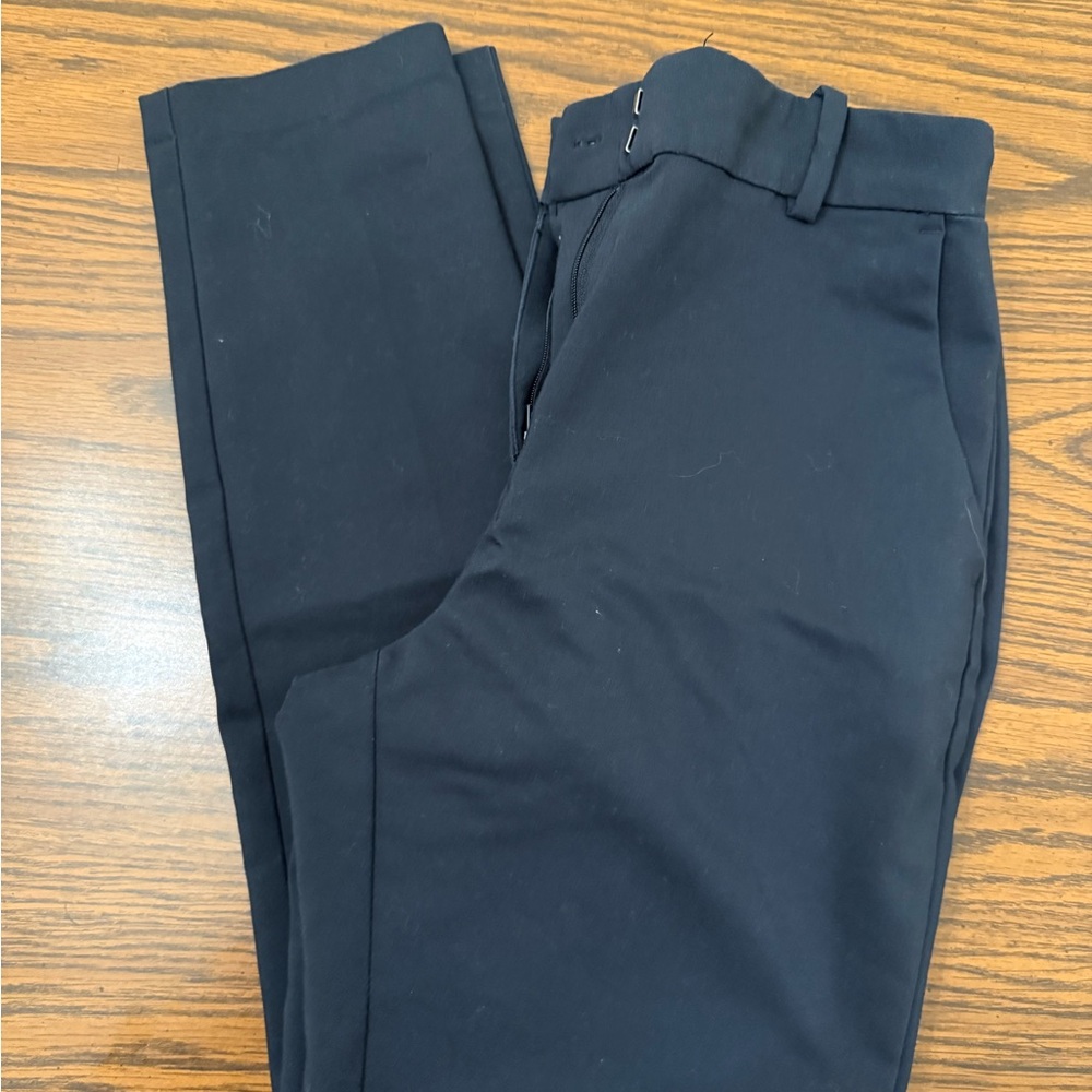 H&M Black Chinos with Flat Front Design